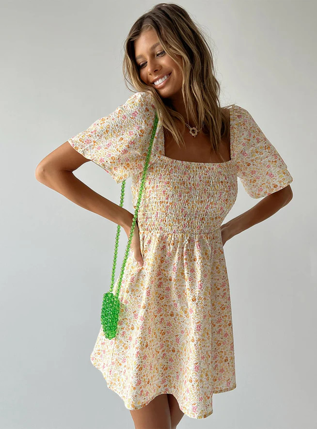 Summer Nights Mini Dress Floral | Princess Polly US