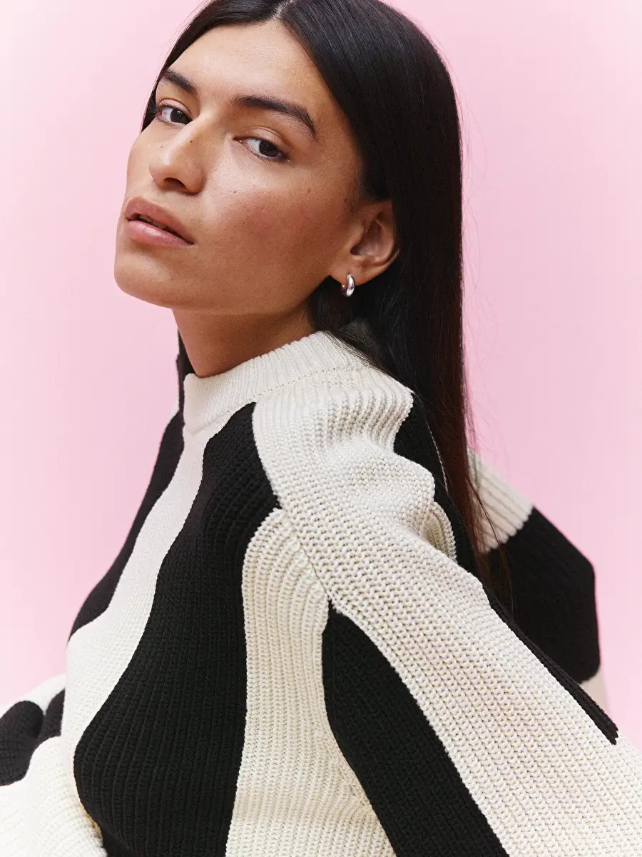 Block-Stripe Cotton Jumper | ARKET (US&UK)