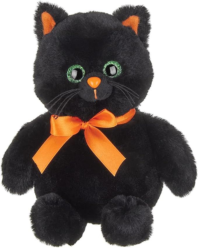 Bearington Ebony Plush Halloween Black Cat Stuffed Animal, 7 Inch | Amazon (US)