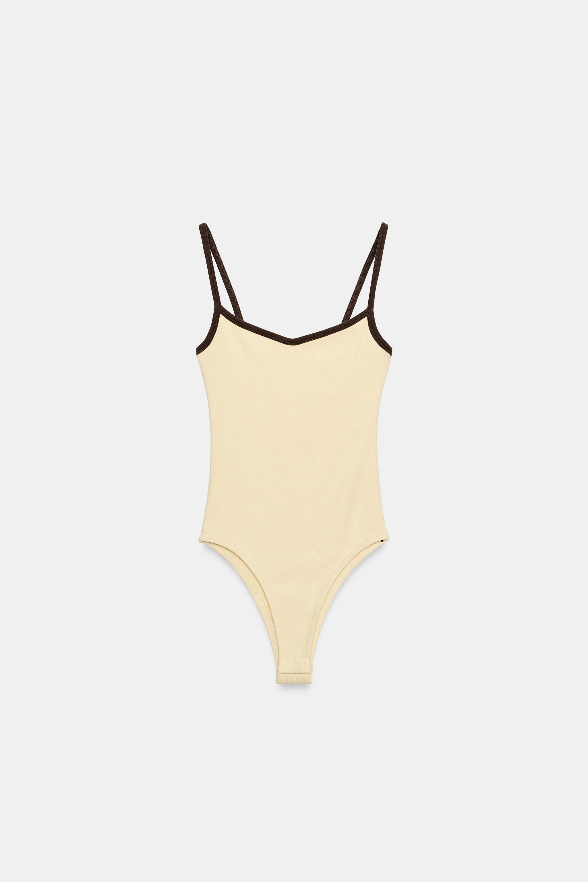 CONTRAST TRIM BODYSUIT | Zara US