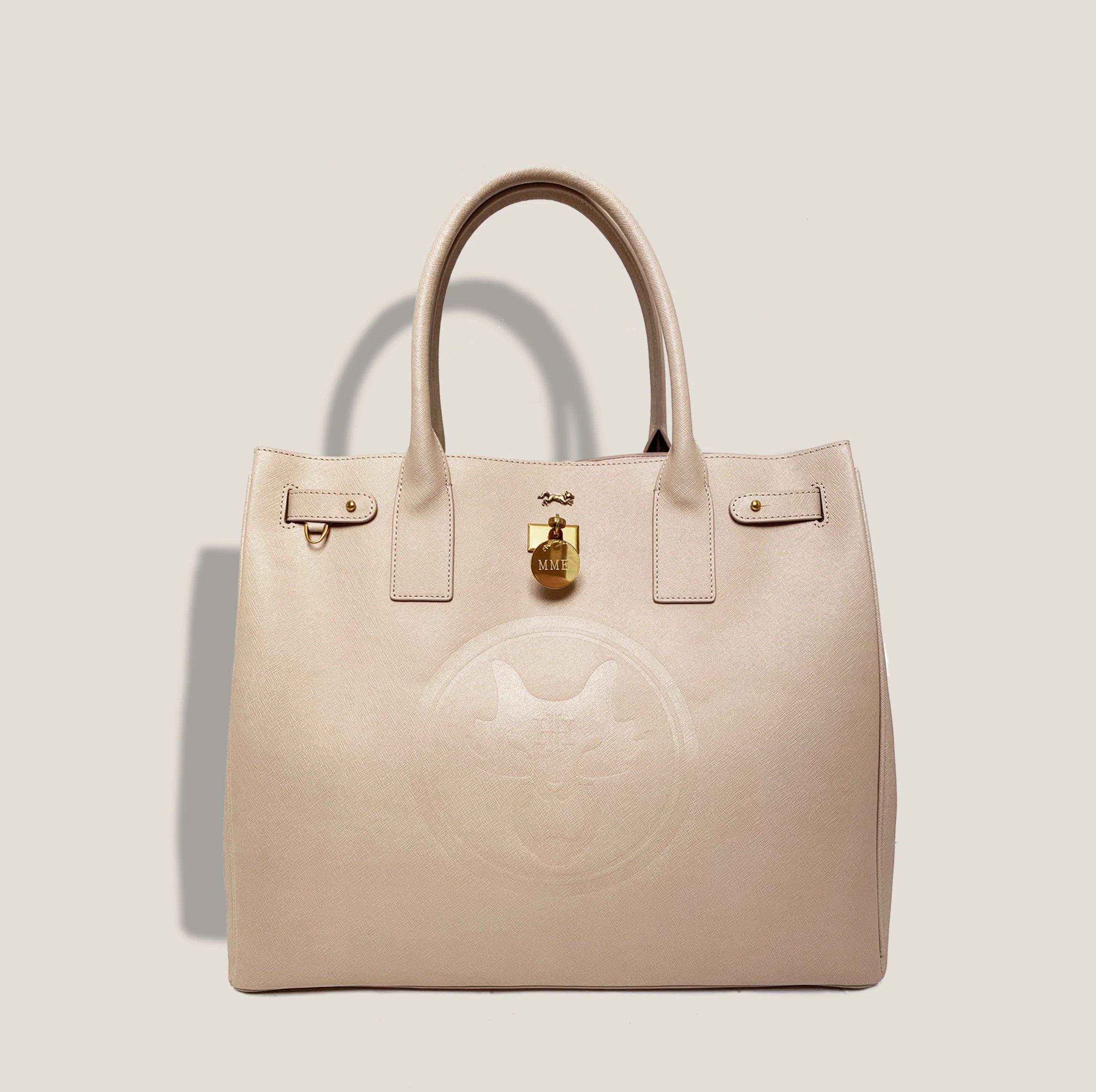THE HERITAGE TOTE in Nude GRAND | MME.MINK
