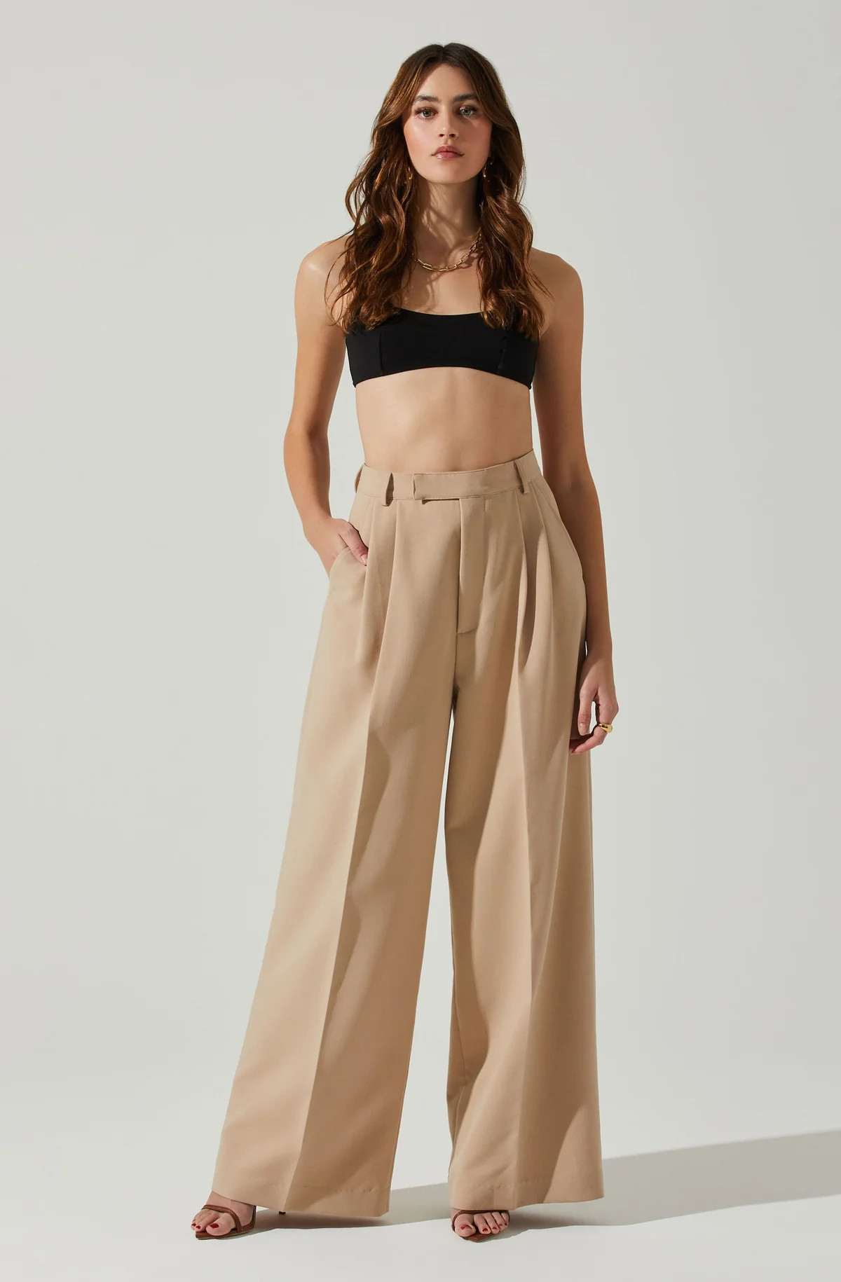 Milani Wide Leg Trouser Pants | ASTR The Label (US)