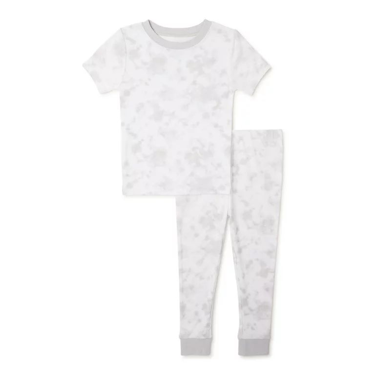 Wonder Nation Baby and Toddler Boys Tie Dye Top and Pants, 2-Piece Cotton Sleep Set, Sizes 12M-5T | Walmart (US)