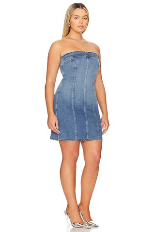 Good American Tube Mini Dress in Blue691 from Revolve.com | Revolve Clothing (Global)