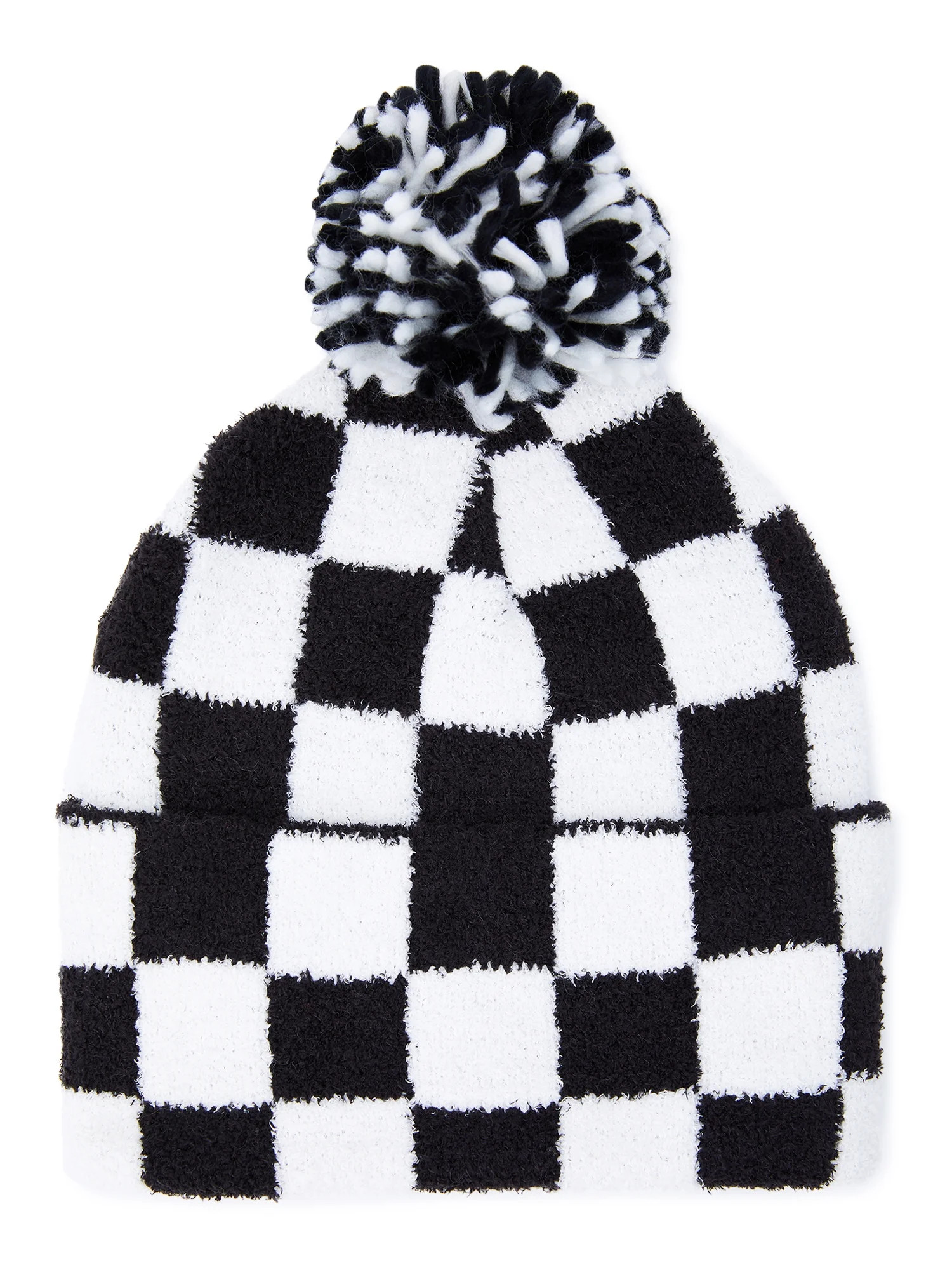 No Boundaries Juniors Checked Beanie - Walmart.com | Walmart (US)
