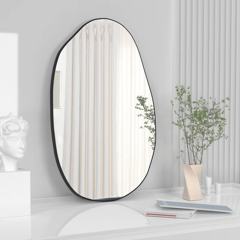 Wrought Studio™ Denzelle Irregular Wall Mirror, Large and Asymmetric Wall Decoration Mirror wit... | Wayfair North America