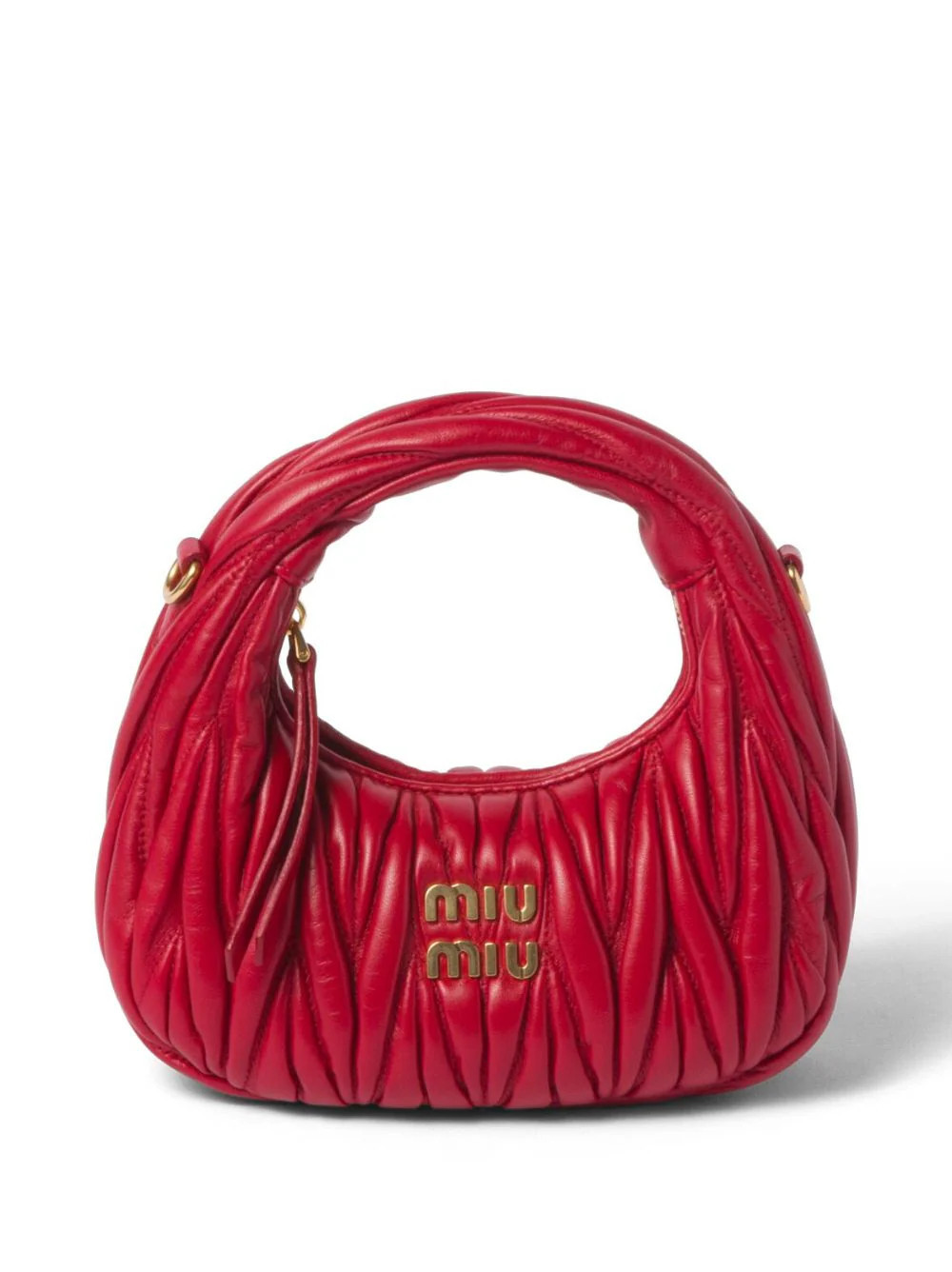 Miu Miu mini Wander matelassé-effect shoulder bag - Red | Farfetch Global