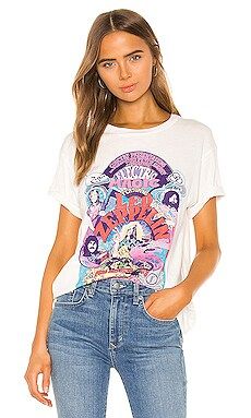 DAYDREAMER Led Zeppelin Electric Magic Weekend Tee in Vintage White from Revolve.com | Revolve Clothing (Global)