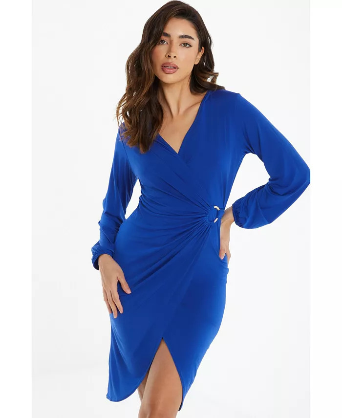 Women's Buckle Detail Dress | Macy's