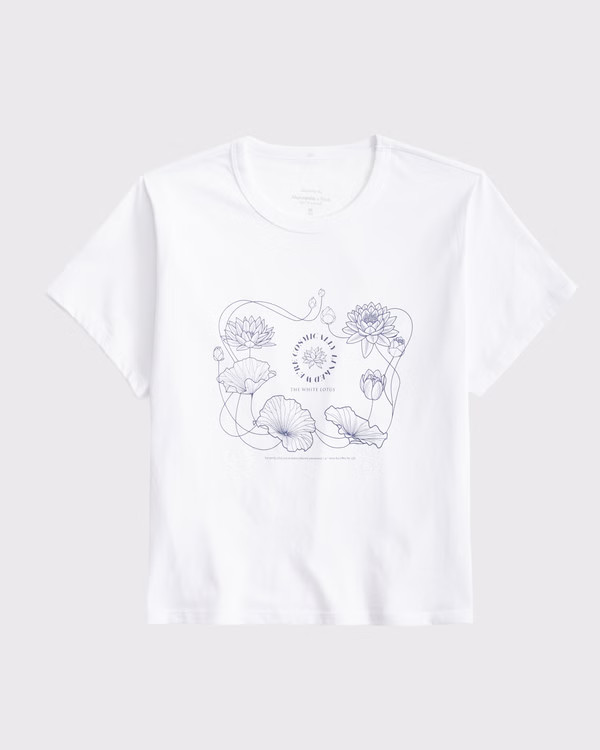 Short-Sleeve The White Lotus Graphic Skimming Tee | Abercrombie & Fitch (US)