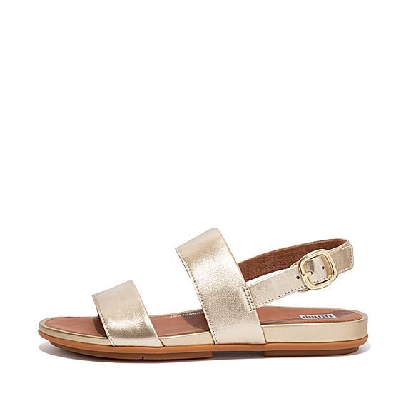 Metallic Leather Back-Strap Sandals | FitFlop (US)