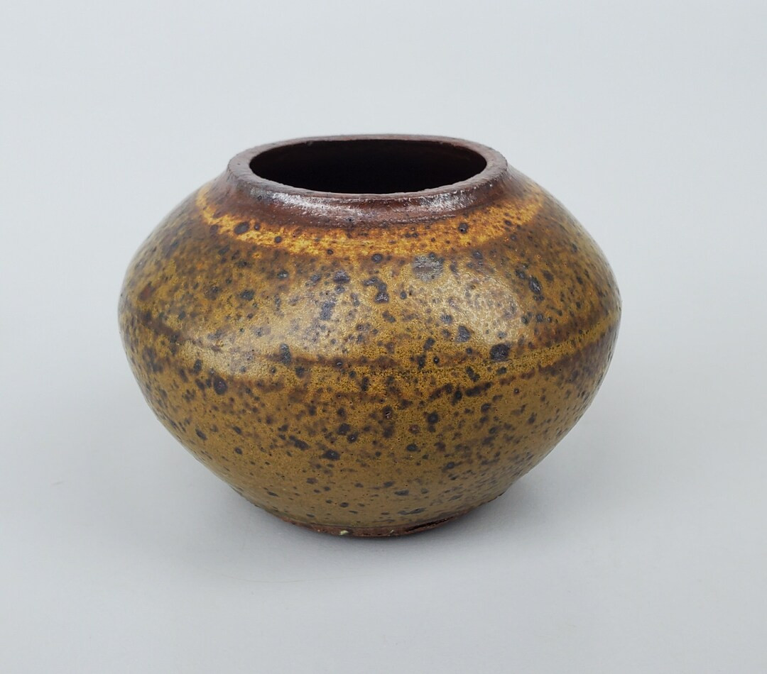 Jerry Glenn Northwest Studio Pottery Vase - Speckled Natural Glaze Tones - Oregon Potter - 4" - E... | Etsy (US)