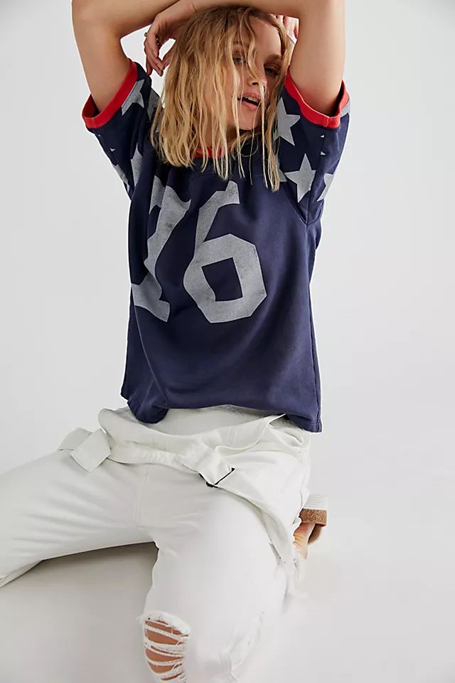 76 Star Sport Short Sleeve Sweatshirt | Free People (Global - UK&FR Excluded)