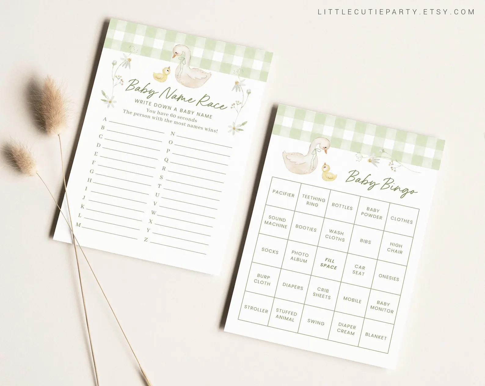 10 Editable Mother Goose Baby Shower Games Bundle, Silly Goose Baby Shower Bingo Games Bundle, Ge... | Etsy (Global)