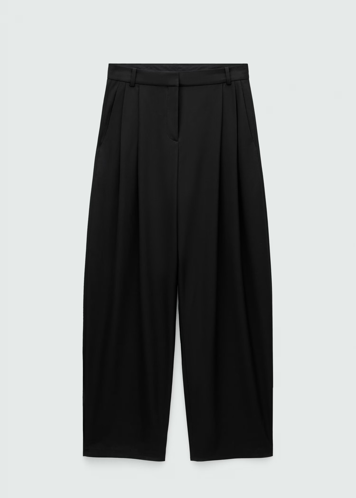 Pleat detail wool trousers - Women | MANGO United Kingdom | MANGO (UK)