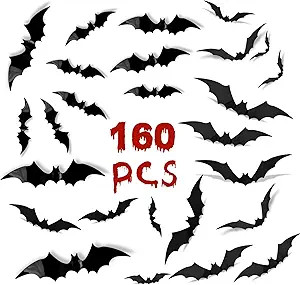 Halloween Decorations Clearance Bats 160 Pcs,Halloween Decorations Indoor Clearance,Halloween Dec... | Amazon (US)