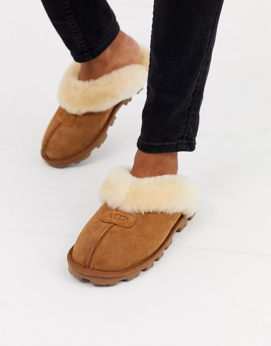 UGG Coquette Chestnut Slippers-Tan | ASOS (Global)