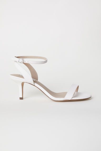 H & M - Leather Sandals - White | H&M (US + CA)