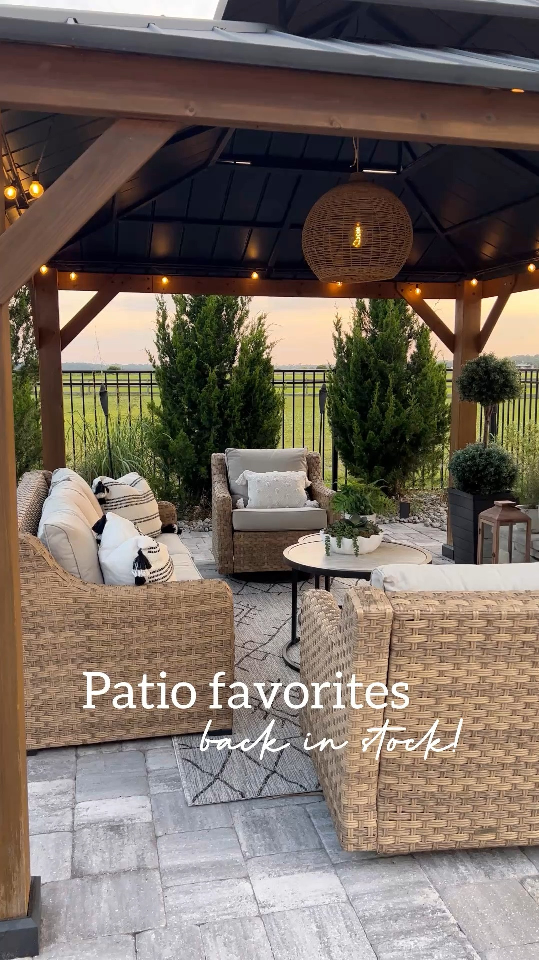 My patio furniture that’s back in stock! Outdoor furniture • outdoor coffee table • firepit • patio inspiration • patio design 

#LTKSeasonal #LTKWatchNow #LTKHome