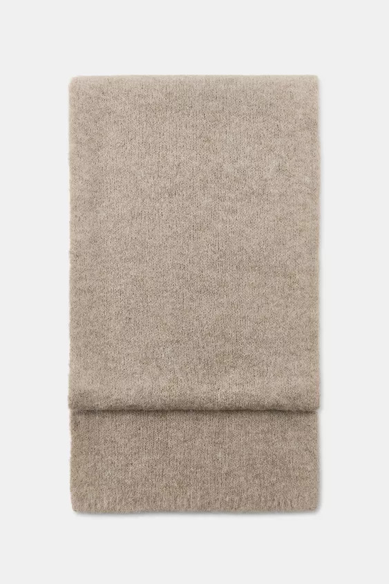 PLAIN KNIT SCARF | Zara UK