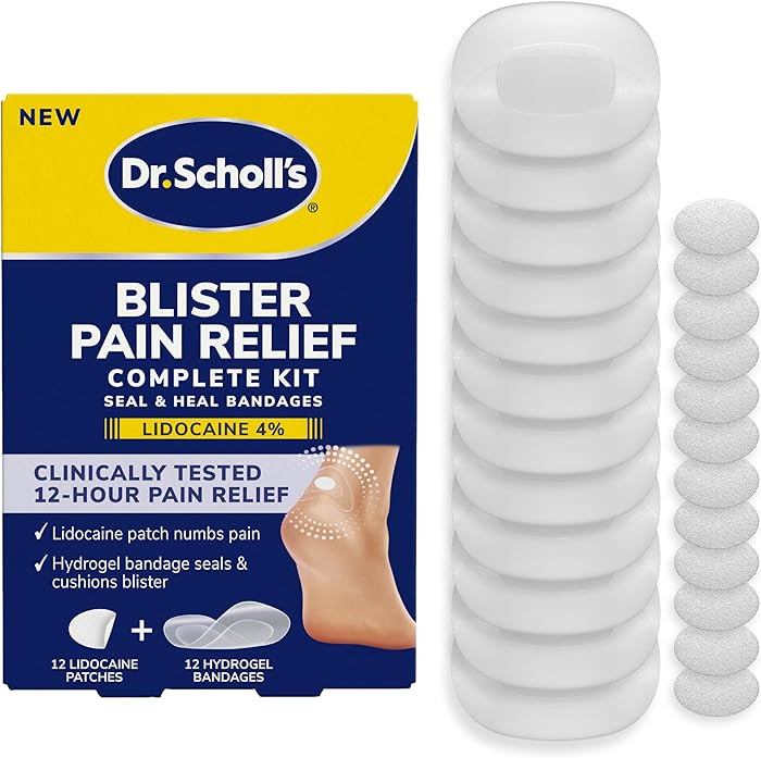 Dr. Scholl\u2019s Blister Pain Relief Complete Kit, 12 ct - The Only Blister Treatment with an Ac... | Amazon (US)