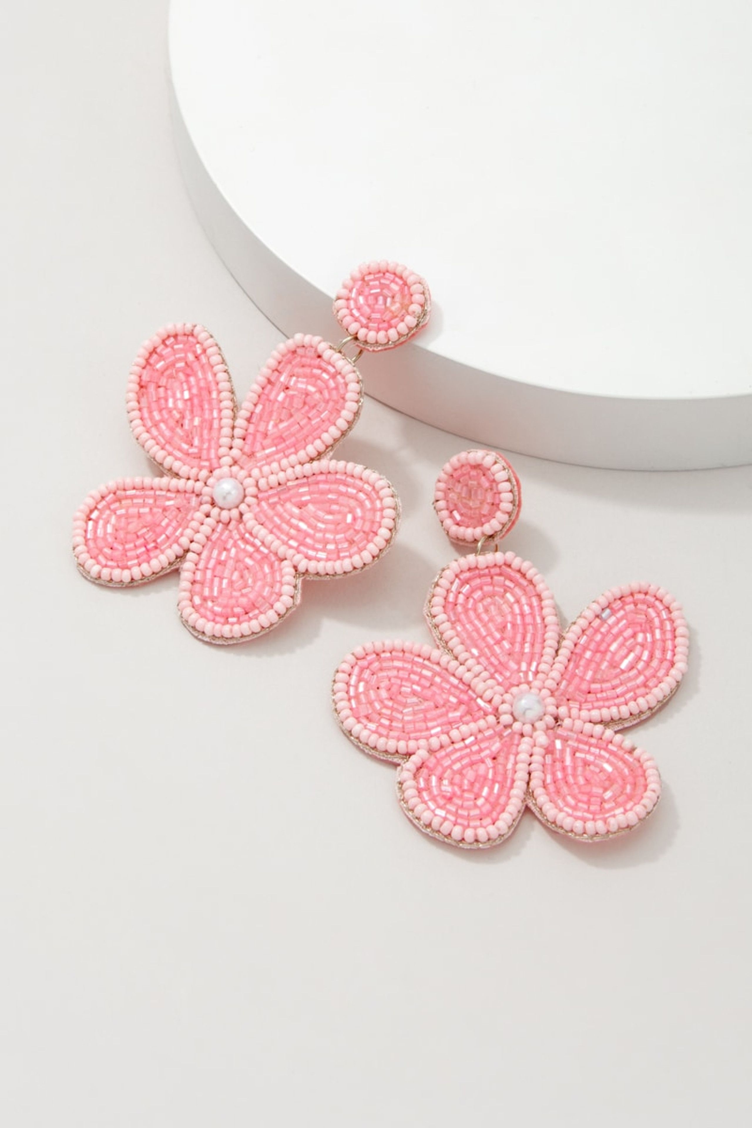 Cher Seedbead Flower Earrings | Francesca's