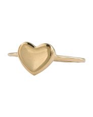 Made In Italy 14kt Gold Heart Ring | TJ Maxx