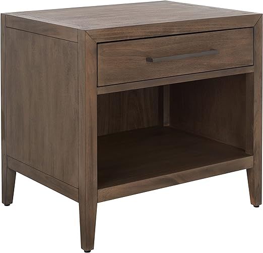SAFAVIEH Light Brown Shelf (Fully Assembled) Couture Home Collection Ariella 1-Drawer Wood Nights... | Amazon (US)