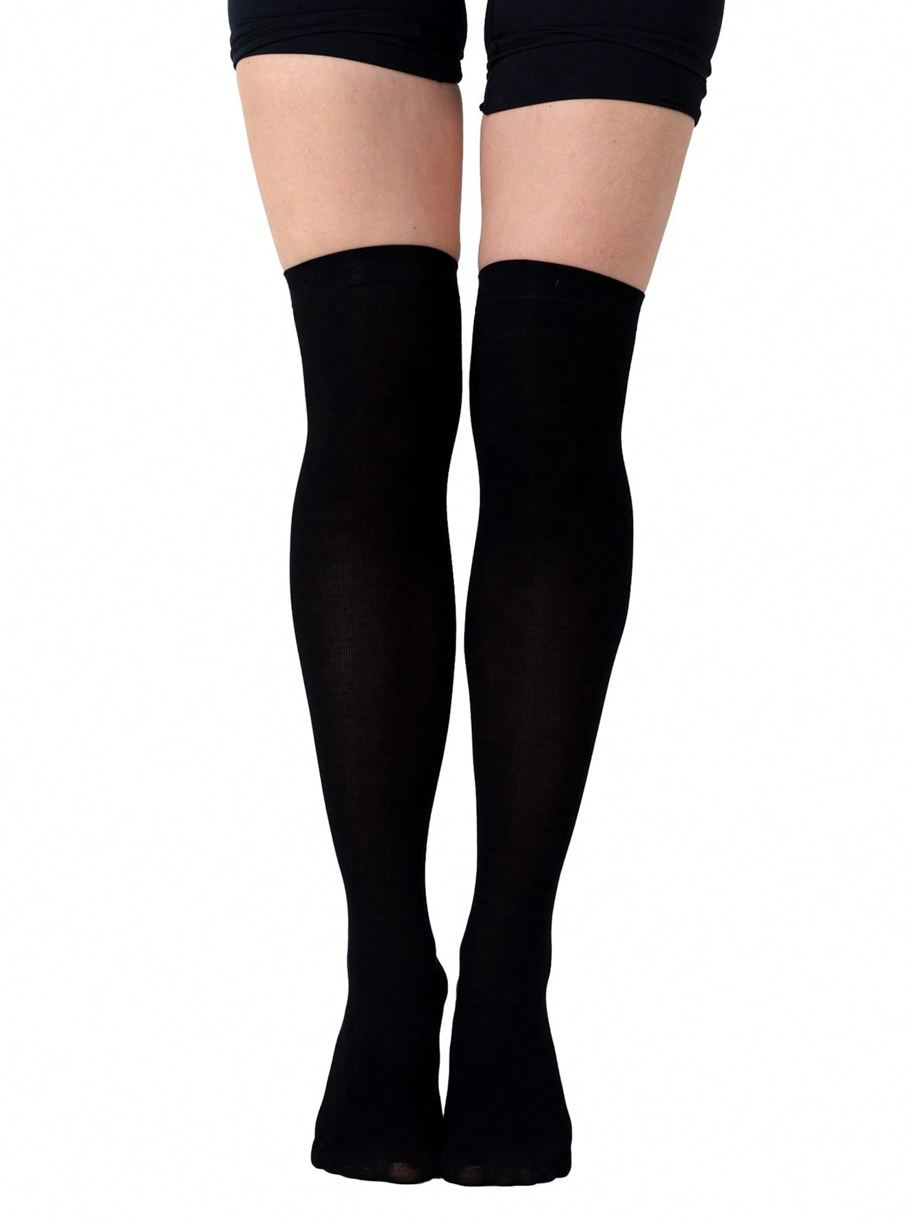 1 Pair Of Women's White Knee High Socks, Loli Jk Soft Girl Style, Suitable For Sweet Style Dressing | SHEIN