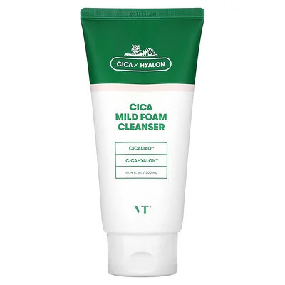 VT Cosmetics, Cica Mild Foam Cleanser, 10.14 fl oz (300 ml) | iHerb
