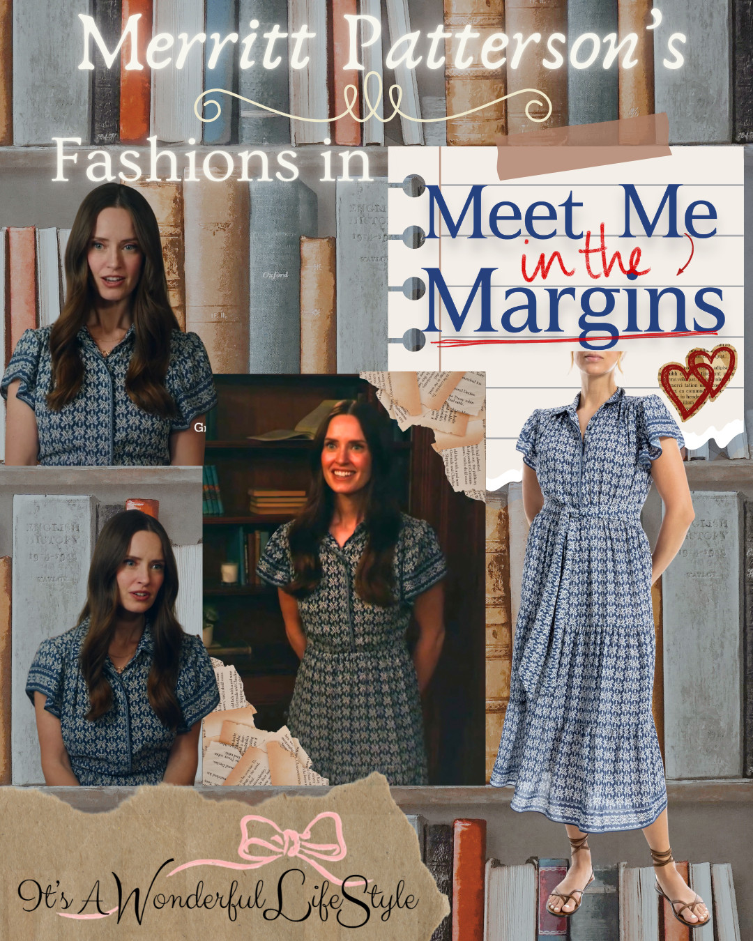 Get Merritt Patterson’s Blue Floral Dress from "Meet Me in the Margins." This charming look is one worth adding to your fashion story. Whether you're turning pages at your favorite bookstore, writing your next chapter, or simply dressing for a happily ever after kind of day, this dress is a bestseller in my book! 📖

Tap to shop and let your wardrobe tell a beautiful story. ✍️📚
#MeetMeInTheMargins #MerrittPattersonStyle #HallmarkFashion #BookishStyle #FashionChapter #LTKStyle 

 