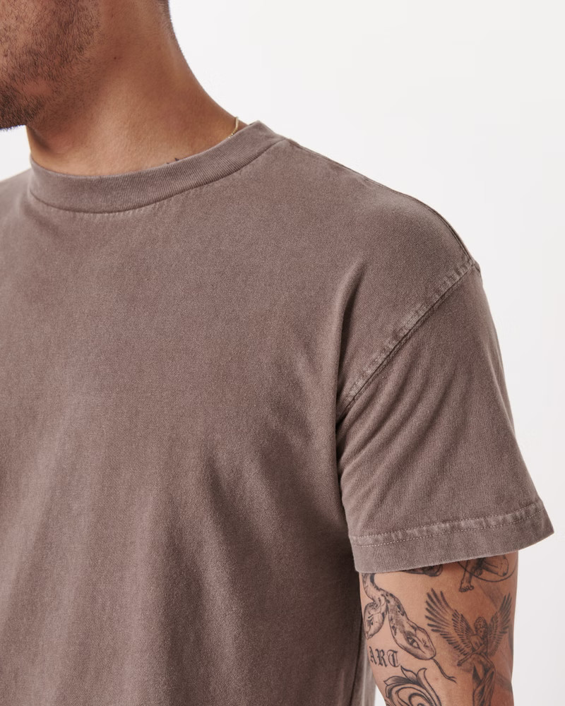 Essential Curved Hem Tee | Abercrombie & Fitch (US)