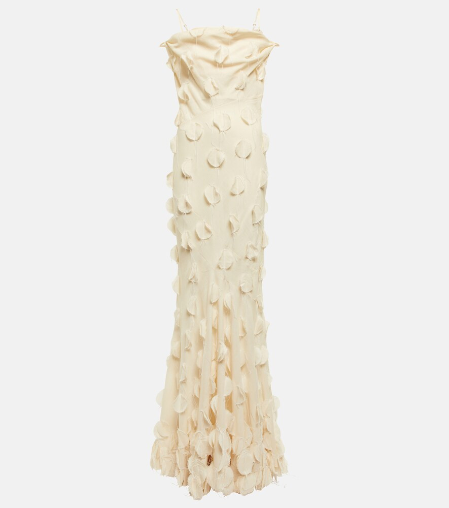 La Robe Draggiu appliquÃ©d cotton gown | Mytheresa (US/CA)