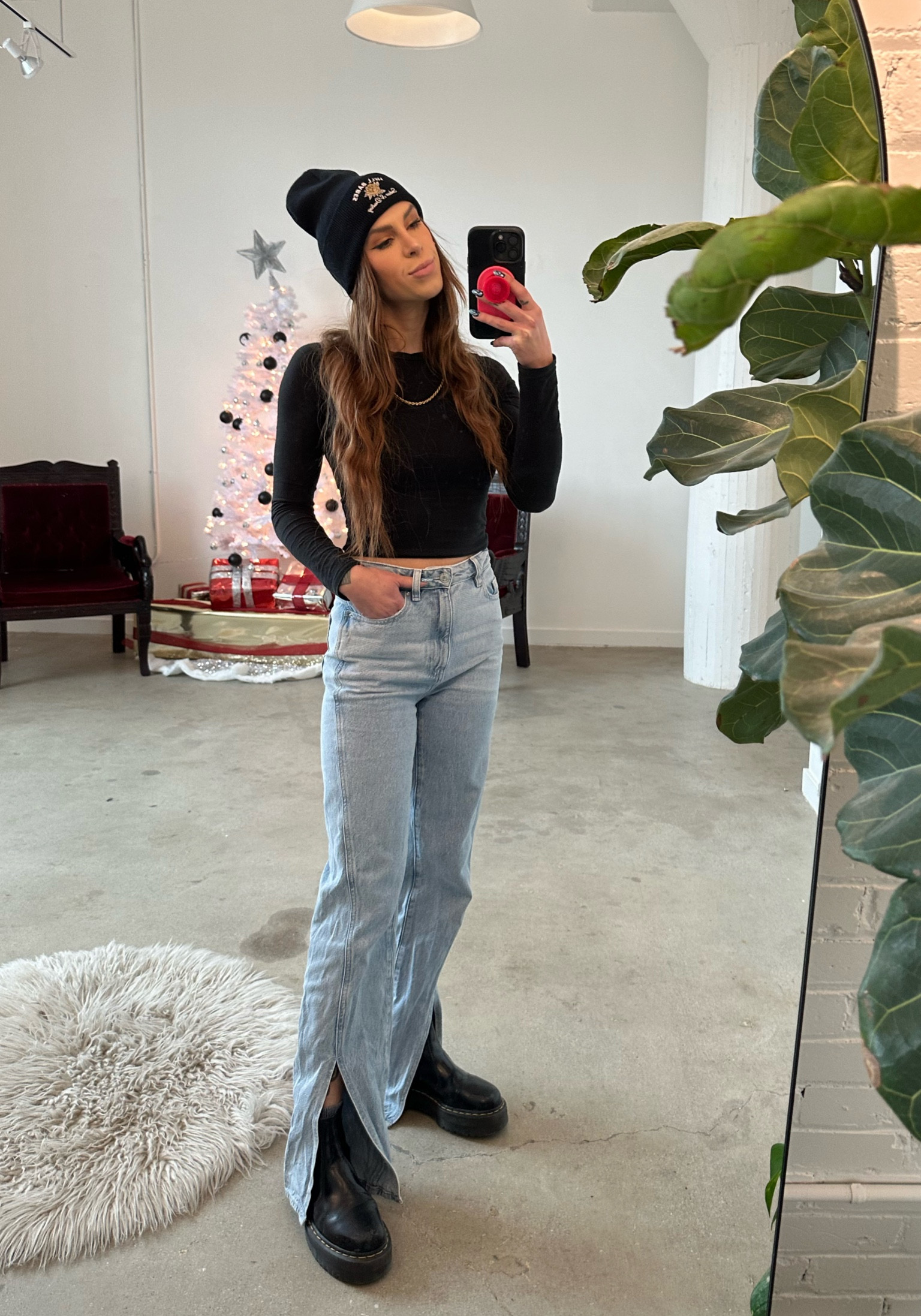 Casual Saturday. Beanie is Hell Babes Final Rose Beanie. Use code: EMMYCOOP for 10% off 🫶🏼 