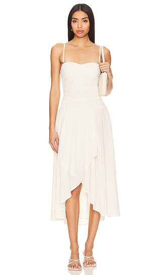 Sparkling Moment Midi Dress in Ivory | Revolve Clothing (Global)