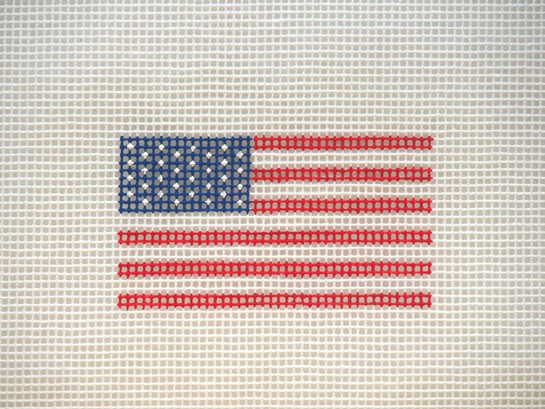 American Flag Needlepoint Canvas - Etsy | Etsy (US)