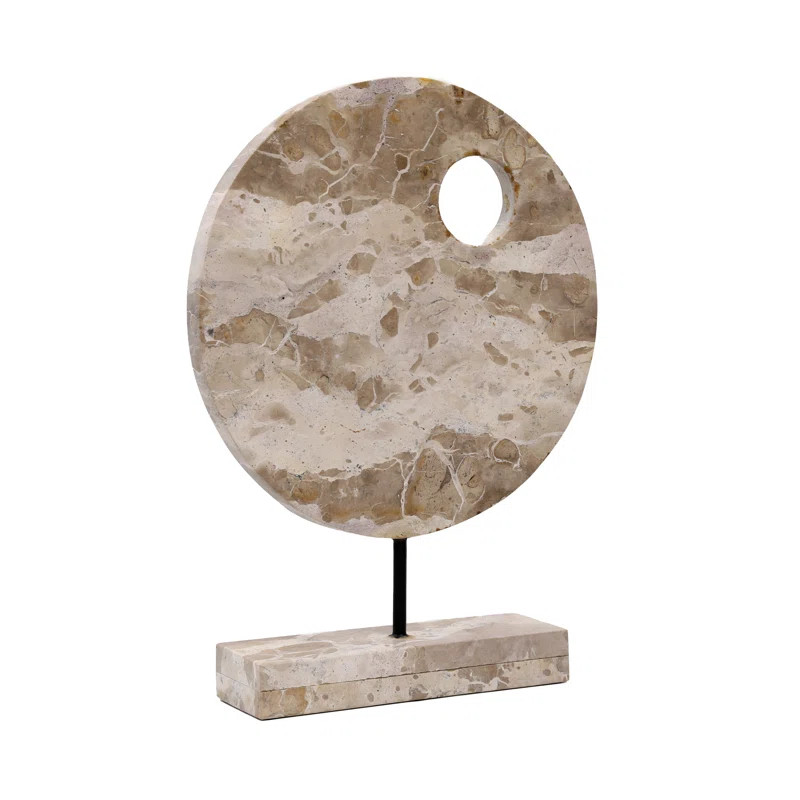 Cidalia Sculpture Marble, Natural with Brown Tones, Small | Wayfair North America