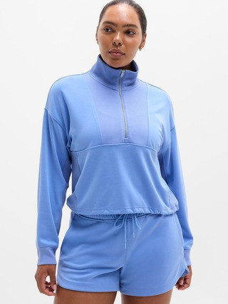 Seasoft Rib 1/4 Zip Popover | Athleta