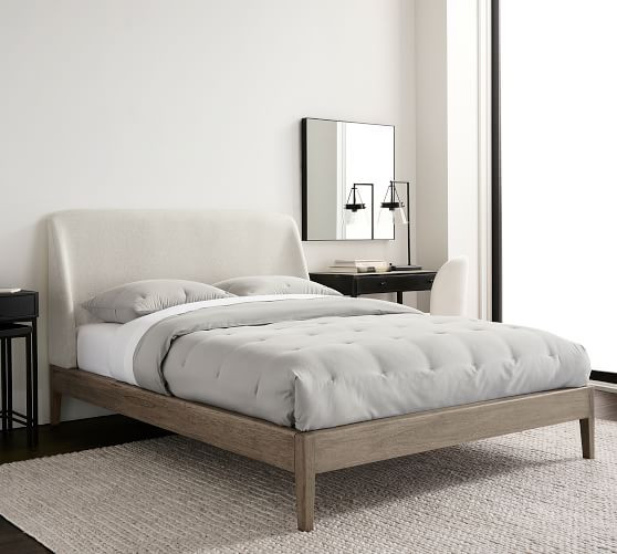 Layton Upholstered Platform Bed | Pottery Barn (US)