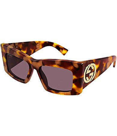 Gucci Women's GG Muse 53mm Butterfly Sunglasses - Shiny Milky Classic Havana | Dillard's