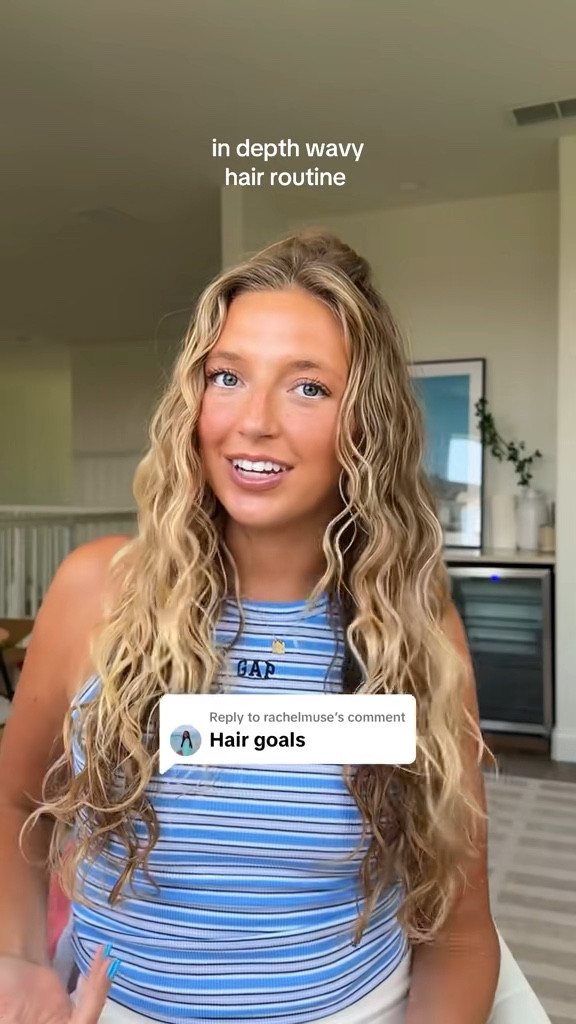 my holy grail wavy hair routine 🩷✨