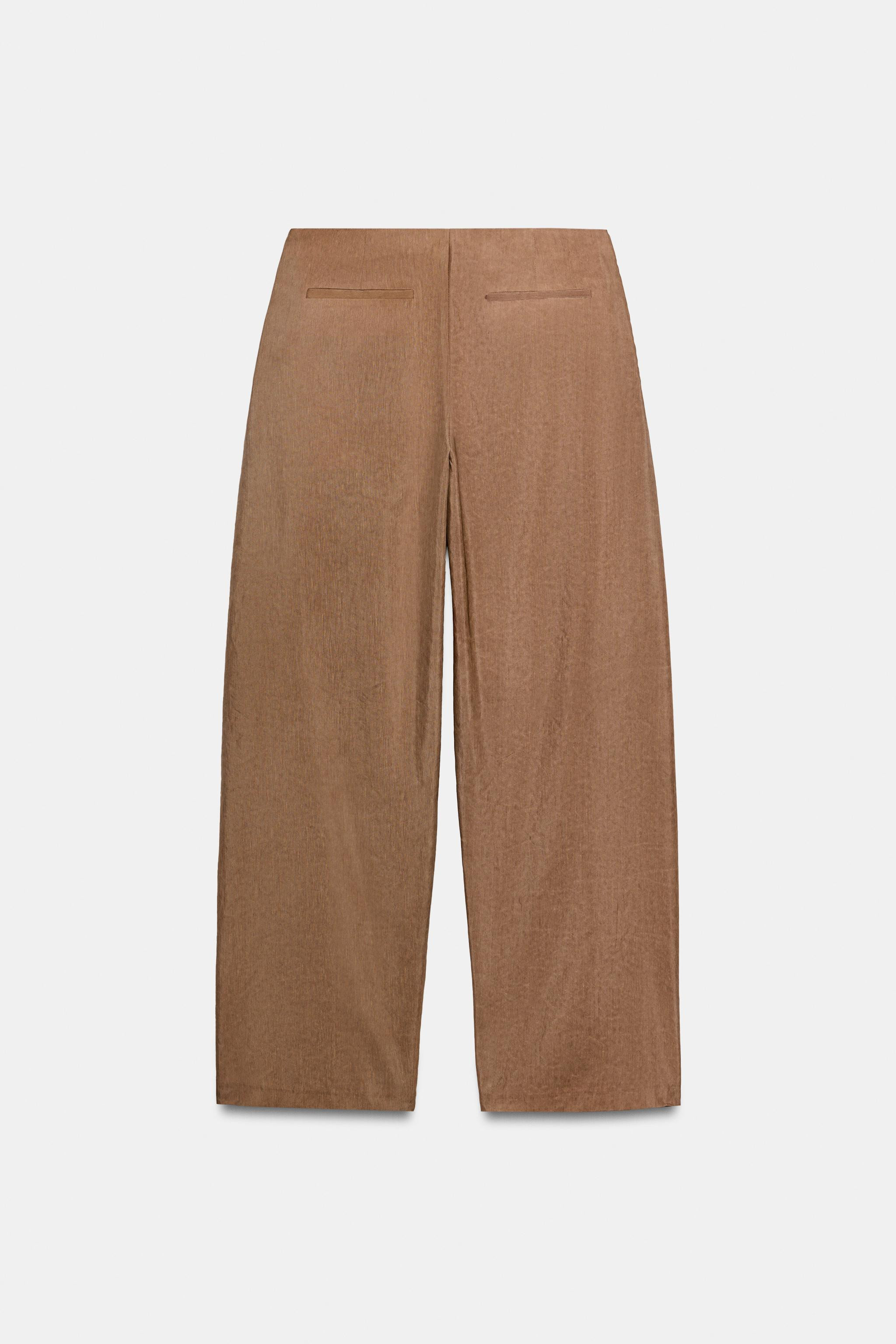 ZW COLLECTION LINEN BLEND BALLOON TROUSERS | Zara UK