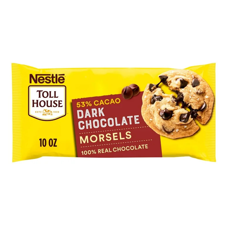 Nestle Toll House Dark Chocolate Regular Baking Chips, Morsels 10 oz Bag | Walmart (US)