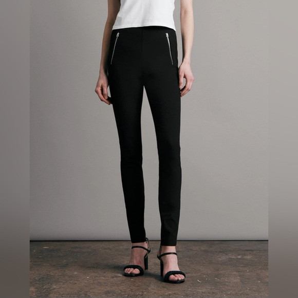 [rag & bone] simone sport cotton ankle zip stretch skinny pant black 2 | Poshmark