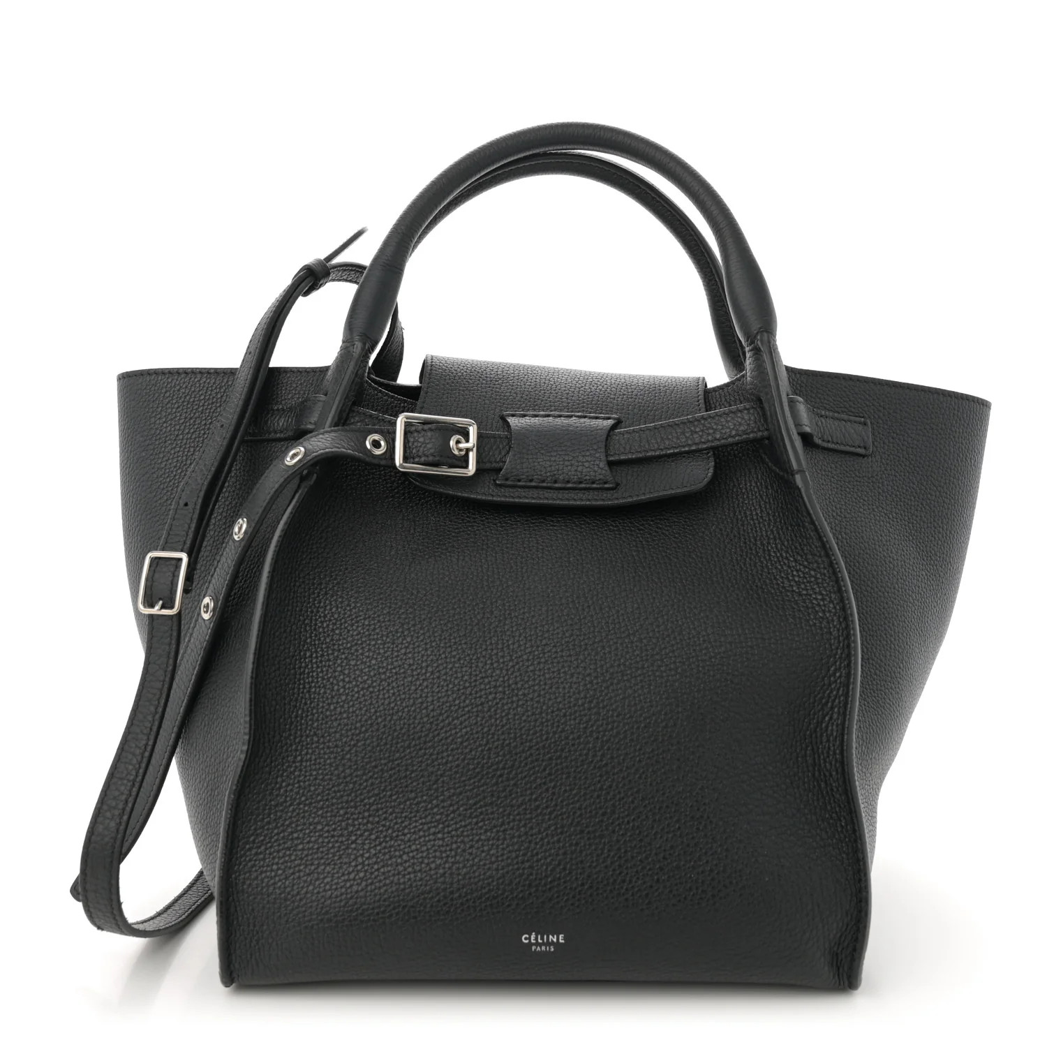 Supple Grained Calfskin Small Big Bag Black | FASHIONPHILE (US)