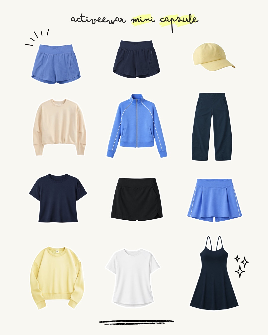 A little mini capsule of activewear for spring!  

 