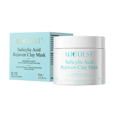 Mud Mask for Face with Salicylic Acid - Exfoliating and Facial Acne Fighting Mask - Reduces Appearance of Pores | Walmart (US)