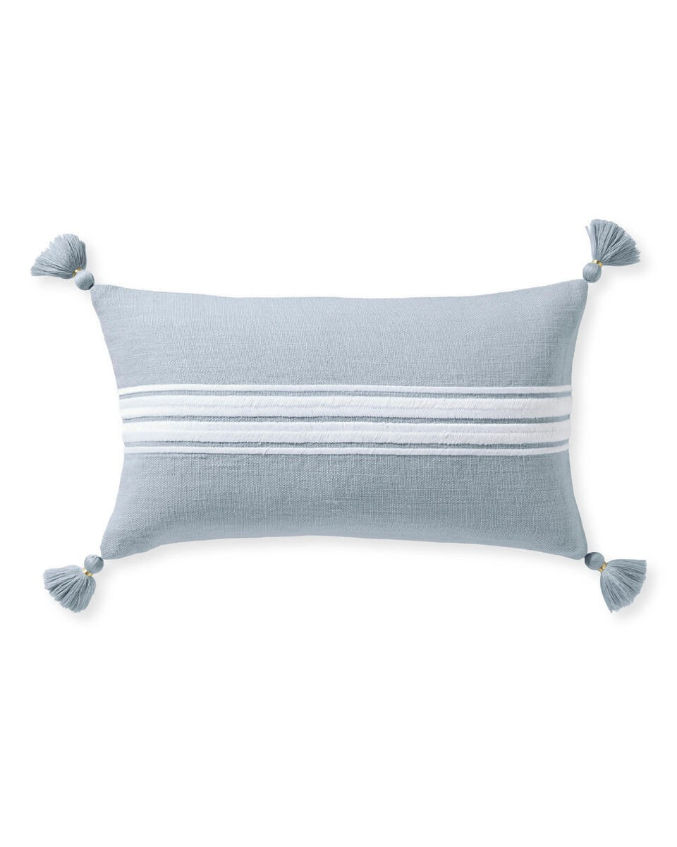 Addie Stripe Tassel Pillow Cover | Serena and Lily