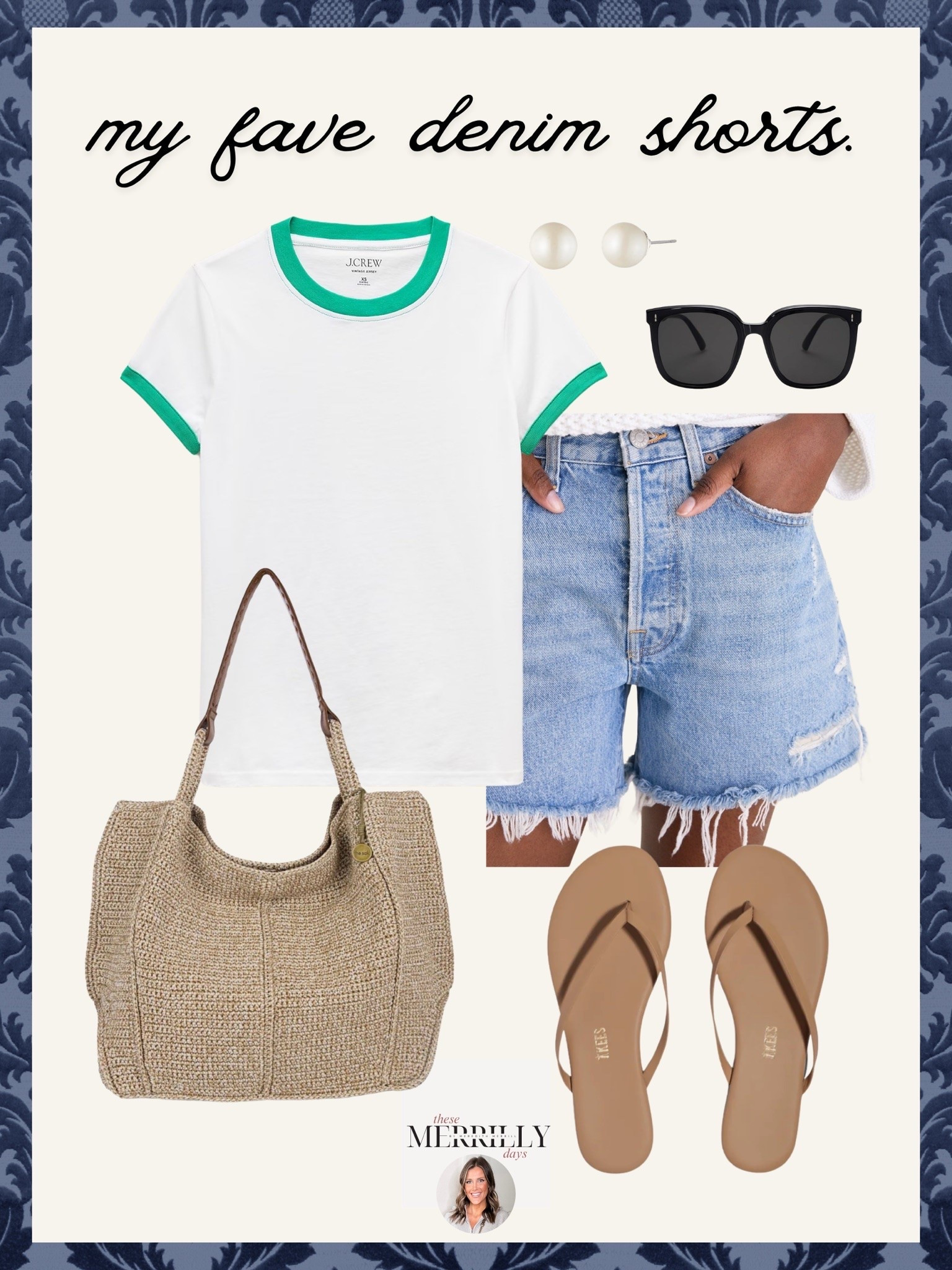 This laid back summer look is the perfect mix of casual and coastal. The striped knit tank paired with relaxed denim shorts, easy flip flops, and a woven tote feels effortless for warm summer days, beach trips, coffee runs, or weekend errands.

laid back summer outfit, striped knit tank, denim shorts outfit, coastal casual style, casual summer fashion, beach day outfit, woven tote bag, effortless everyday style, comfy summer outfit, striped sweater tank, flip flop outfit, summer capsule wardrobe, relaxed summer fashion, casual chic outfit ideas, Thesemerrillydays

#LTKootd #LTKSeasonal #LTKTravel