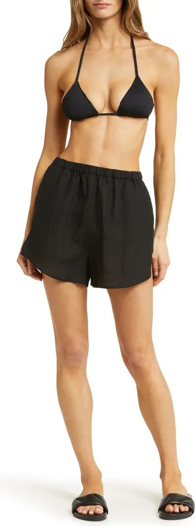Vitamin A® Tallows Linen Cover-Up Shorts | Nordstrom | Nordstrom